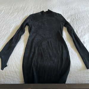 Lovers and friends black ribbed dress